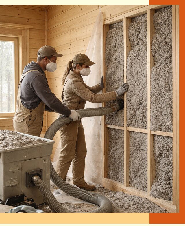 Утепление дачного дома эковатой в Железногорске от 1499 руб./м2 — комплексно, ТепломастерЖлр