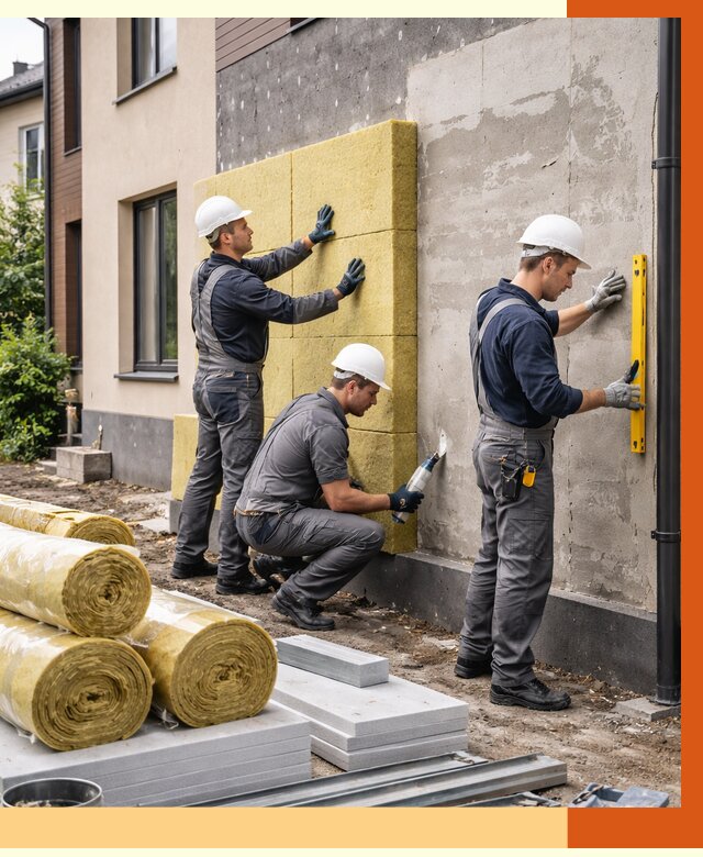 Утепление таунхауса в Железногорске от 7443 руб/м2 — комплекс под ключ | ТепломастерЖлр