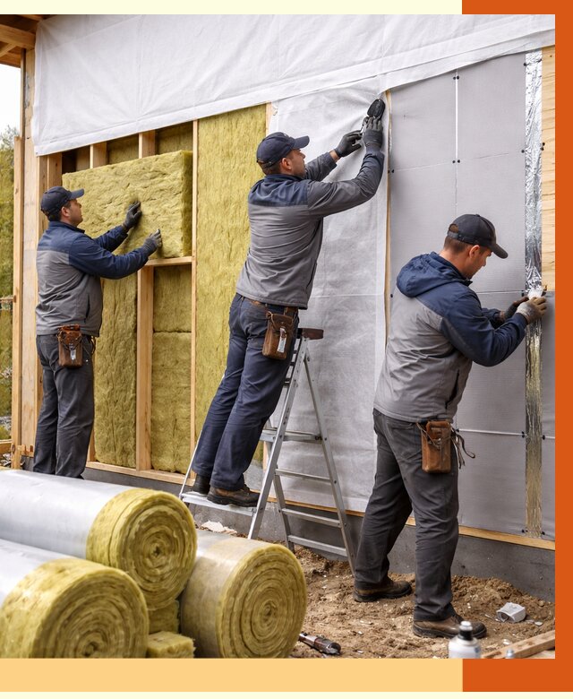 Утепление каркасного дома в Железногорске от 4342 руб./м2 — профессионально | ТепломастерЖлр