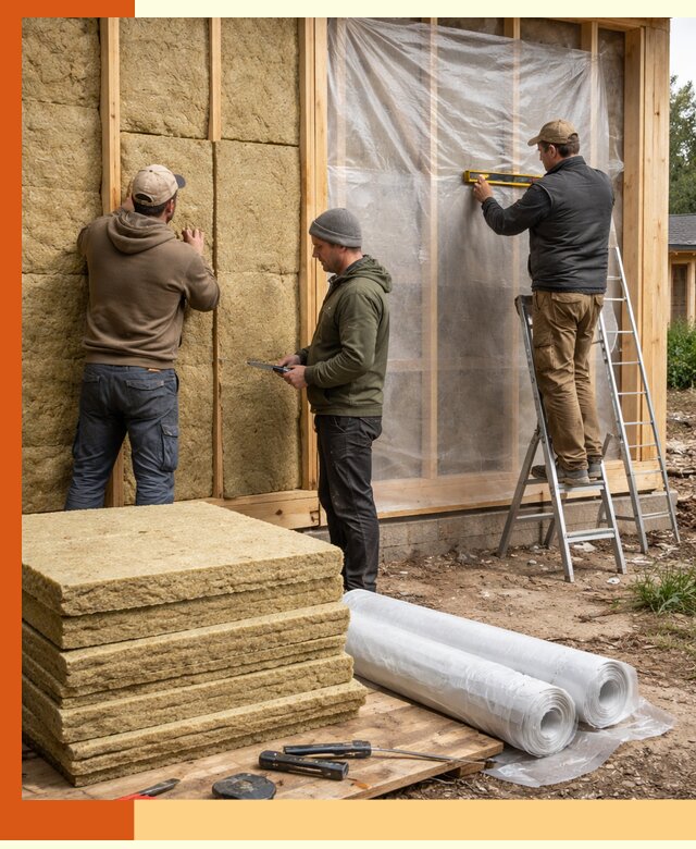 Утепление каркасного дома в Железногорске под ключ с гарантией качества