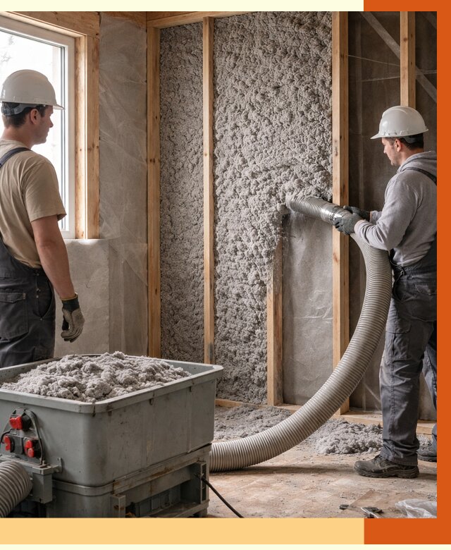 Утепление каркасного дома эковатой в Железногорске от 1861 руб. | ТепломастерЖлр