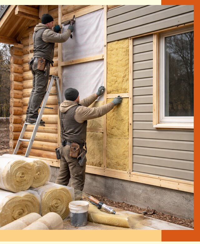 Утепление деревянного дома в Железногорске от 6409 руб./м2 — заказать работы | ТепломастерЖлр