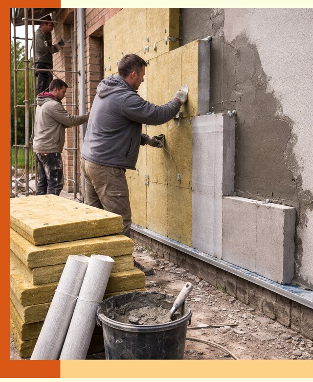 Утепление кирпичного дома под ключ в Железногорске