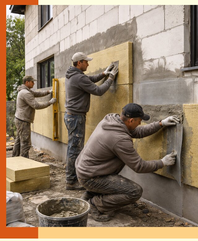 Утепление дома из газобетона в Железногорске качественно и долговечно