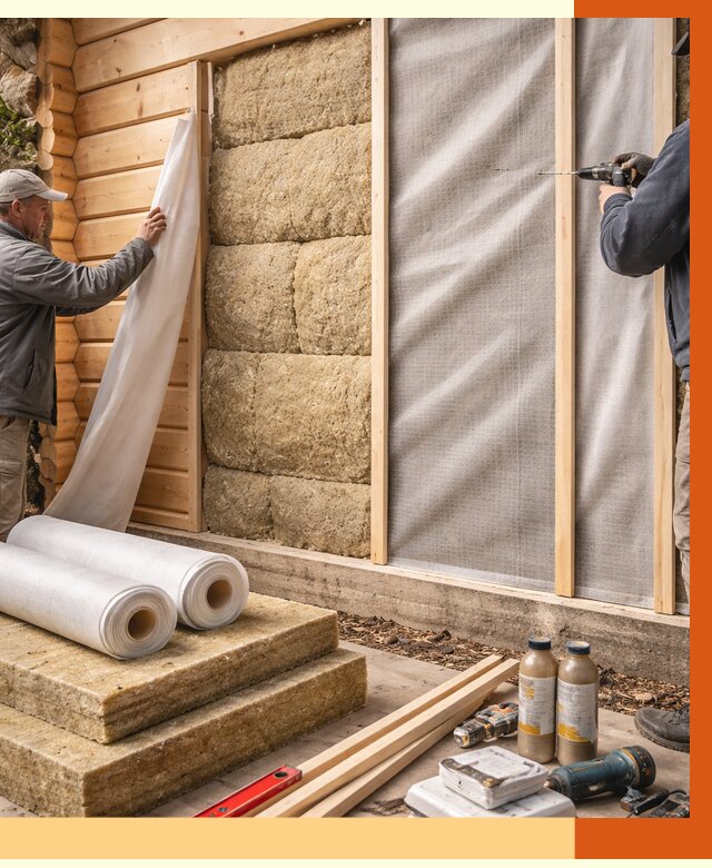 Утепление дома из минибруса в Железногорске от 4652 руб/м2 — заказать профессионально | ТепломастерЖлр