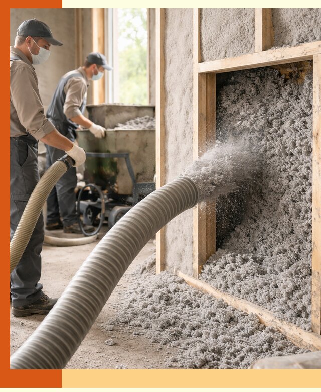 Утепление коттеджа эковатой в Железногорске с гарантией качества