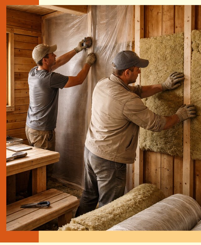 Утепление бани изнутри в Железногорске качественно и недорого