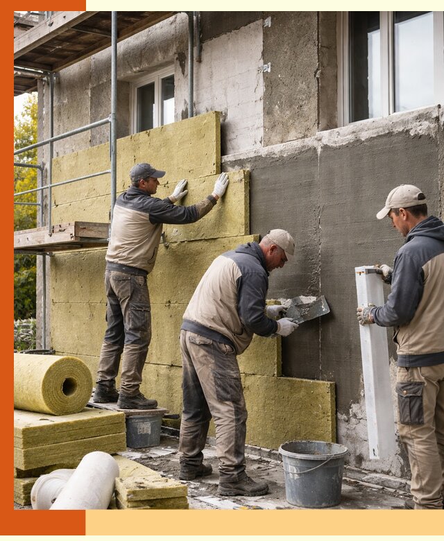 Утепление фасада зданий и домов в Железногорске