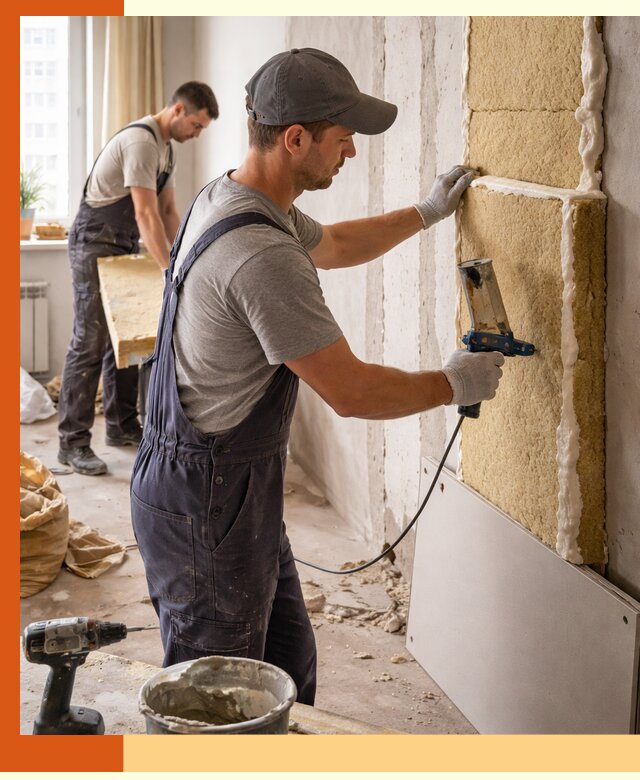 Утепление стен изнутри в Железногорске — качественно и эффективно