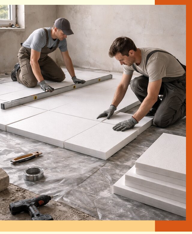 Утепление бетонного пола в Железногорске от 2584 руб/м2 — монтаж и цена | ТепломастерЖлр