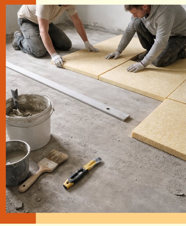 Утепление бетонного пола в Железногорске профессионально и недорого