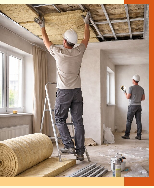 Утепление потолка в частном доме в Железногорске от 982 руб./м² — работы под ключ | ТепломастерЖлр