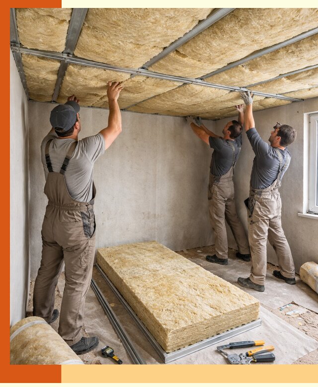 Утепление потолка в Железногорске — тепло и без сквозняков