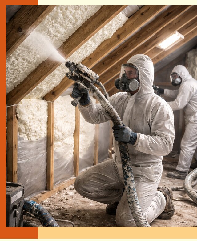 Утепление чердака пенополиуретаном (ППУ) в Железногорске