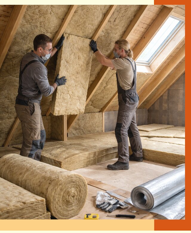 Утепление мансарды минватой в Железногорске от 4342 руб./м2 — монтаж и пароизоляция | ТепломастерЖлр