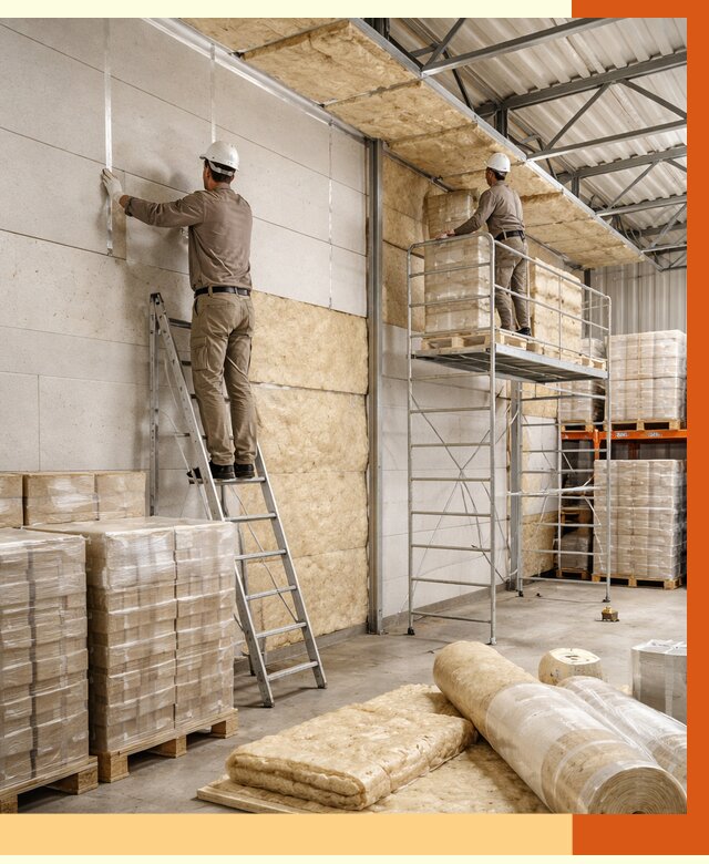 Утепление склада готовой продукции в Железногорске от 2016 руб./м2 — комплексно | ТепломастерЖлр