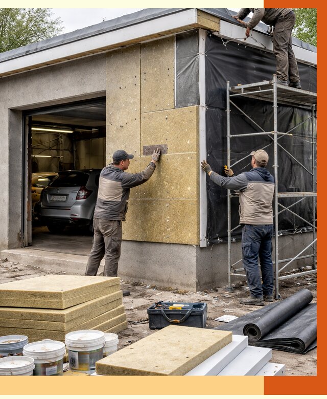 Утепление автосервиса в Железногорске ппу, пеноизоляция, от 14989 руб/м2 — ТепломастерЖлр