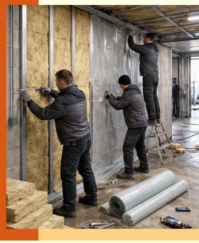 Профессиональное утепление автомойки в Железногорске для любого типа помещений