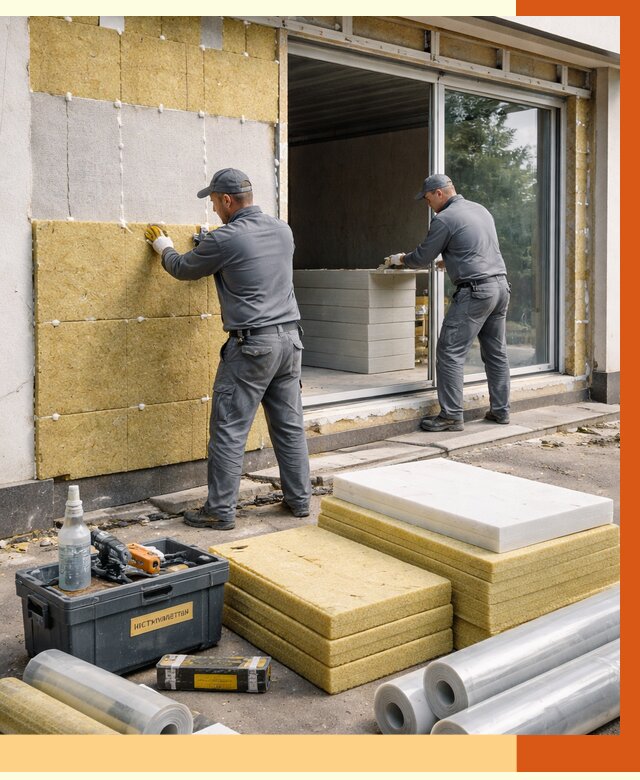 Утепление торгового павильона в Железногорске от 14989 руб./м² под ключ | ТепломастерЖлр