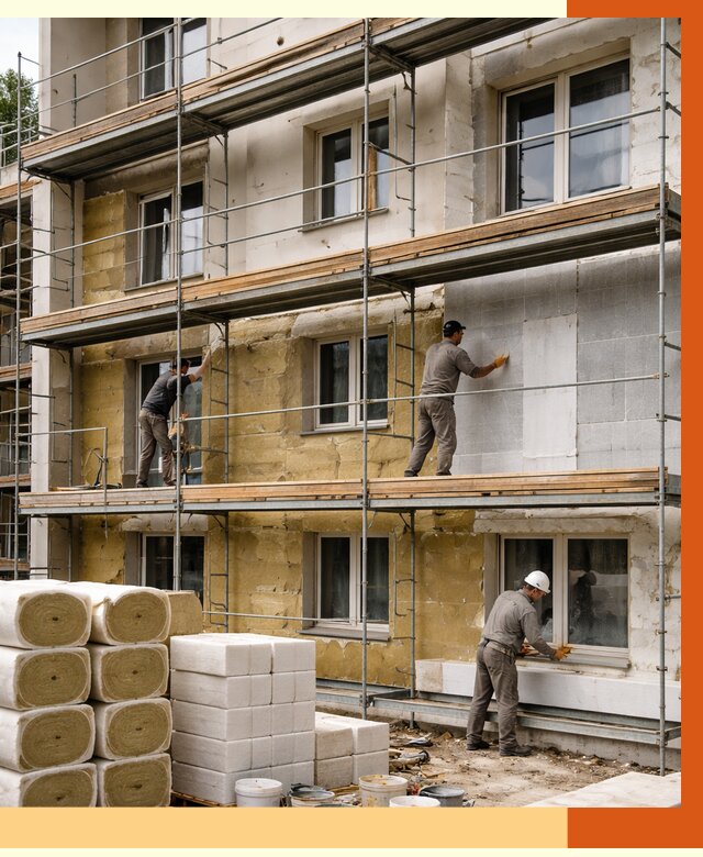 Утепление гостиницы в Железногорске от 7443 руб./м2 — комплексно, ППУ, под ключ | ТепломастерЖлр