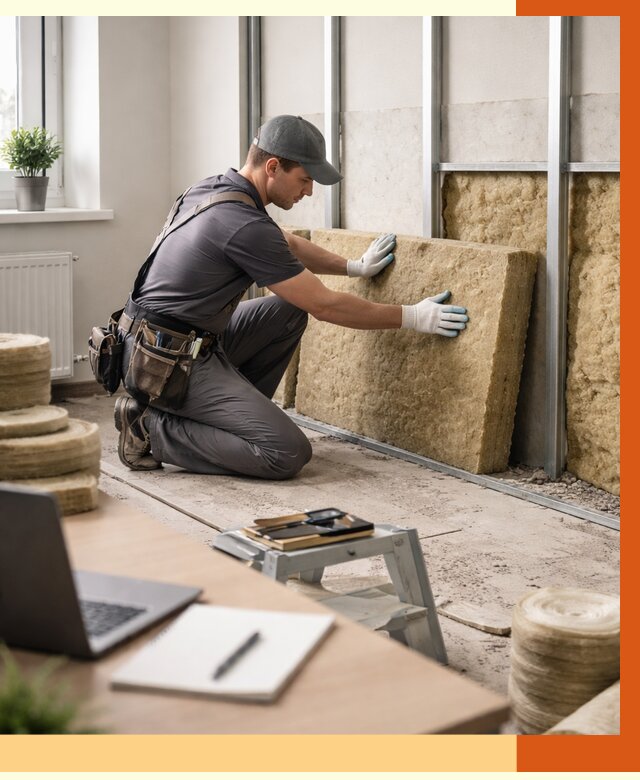 Утепление офиса в Железногорске от 4652 руб/м2 — комплексное утепление офиса под ключ | ТепломастерЖлр