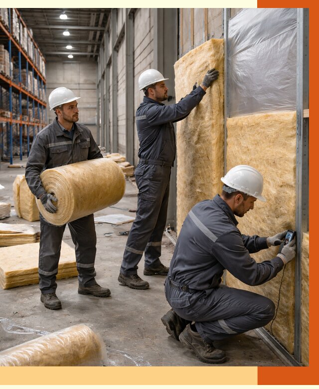 Утепление логистического центра в Железногорске от 4652 руб/м² под ключ | ТепломастерЖлр