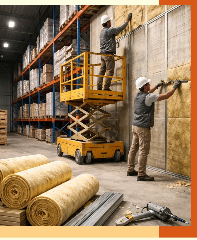 Утепление торгового склада в Железногорске от 3308 руб/м2 — комплексно и под ключ | ТепломастерЖлр