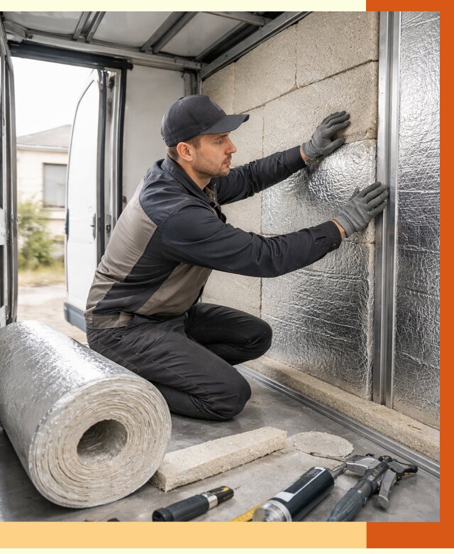 Утепление фургона рефрижератора в Железногорске от 12921 руб./м² под ключ | ТепломастерЖлр