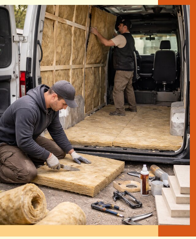 Утепление кемпера в Железногорске под ключ от 12404 руб. — профессионально | ТепломастерЖлр