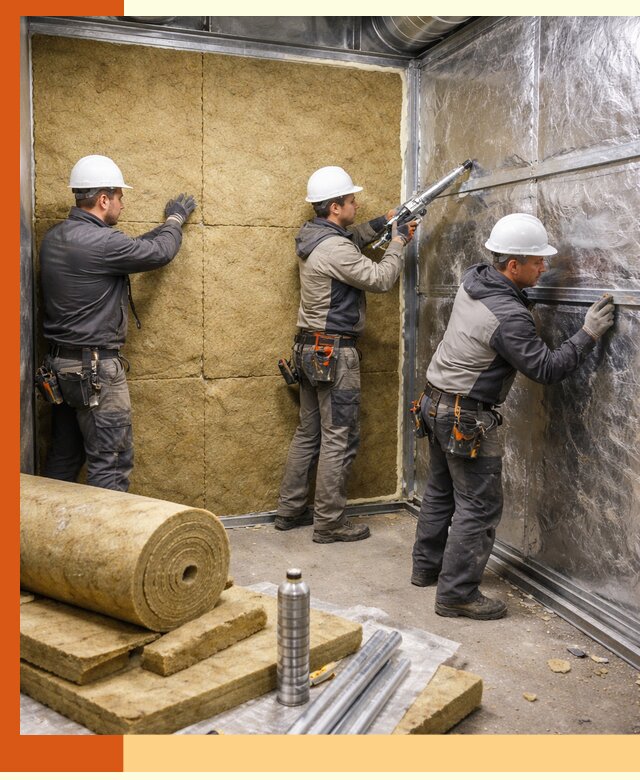 Утепление венткамеры в Железногорске — качественная теплоизоляция и шумопоглощение