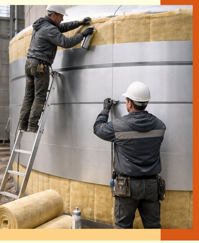 Утепление цистерны в Железногорске пенополиуретаном от 14989 руб. под ключ | ТепломастерЖлр