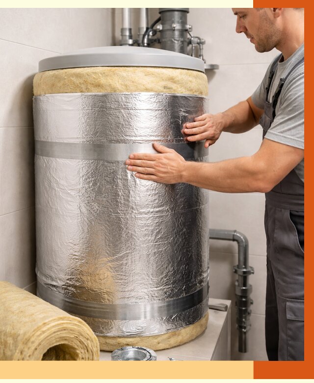 Утепление бойлера в Железногорске от 4652 руб. под ключ | Утепление ППУ | ТепломастерЖлр