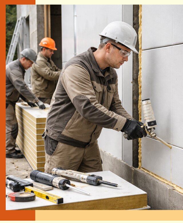 Утепление сэндвич-панелей пенополиуретаном в Железногорске