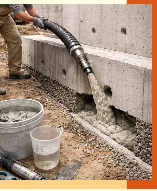 Заполнение полостей фундамента в Железногорске от 7029 руб. под ключ | ТепломастерЖлр