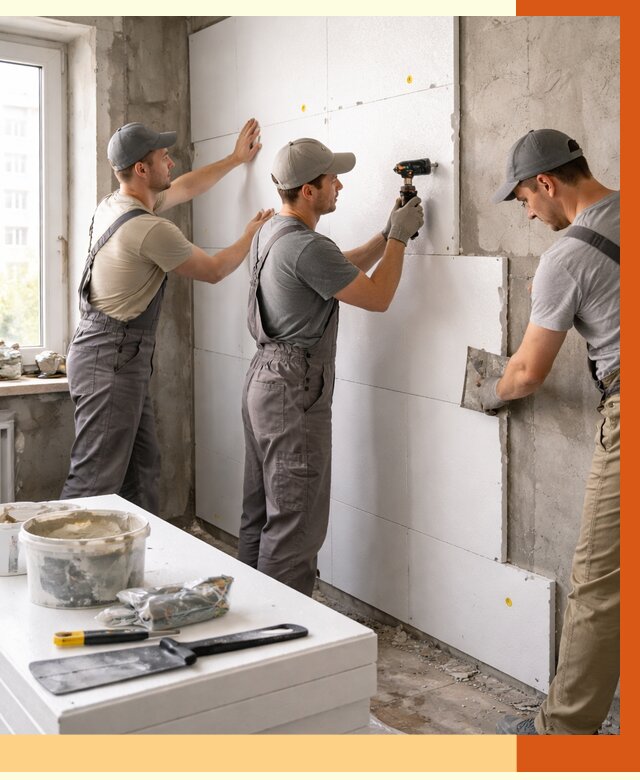 Утепление пенопластом домов и стен в Железногорске от 1912 руб. — ТепломастерЖлр