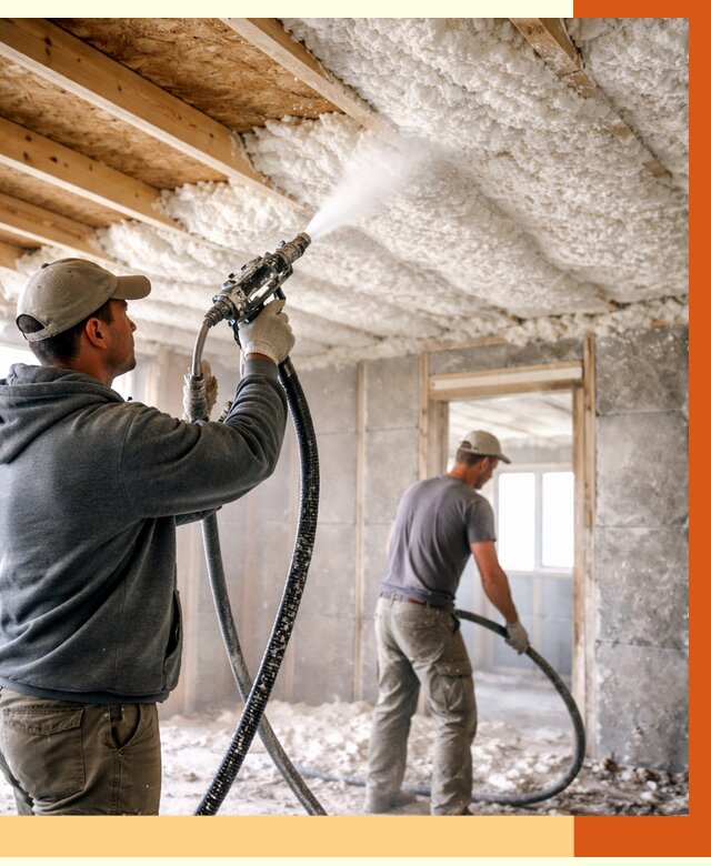 Утепление пеноизолом в Железногорске от 1654 руб./м2 под ключ | ТепломастерЖлр