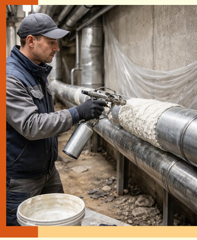 Утепление труб жидкой теплоизоляцией в Железногорске