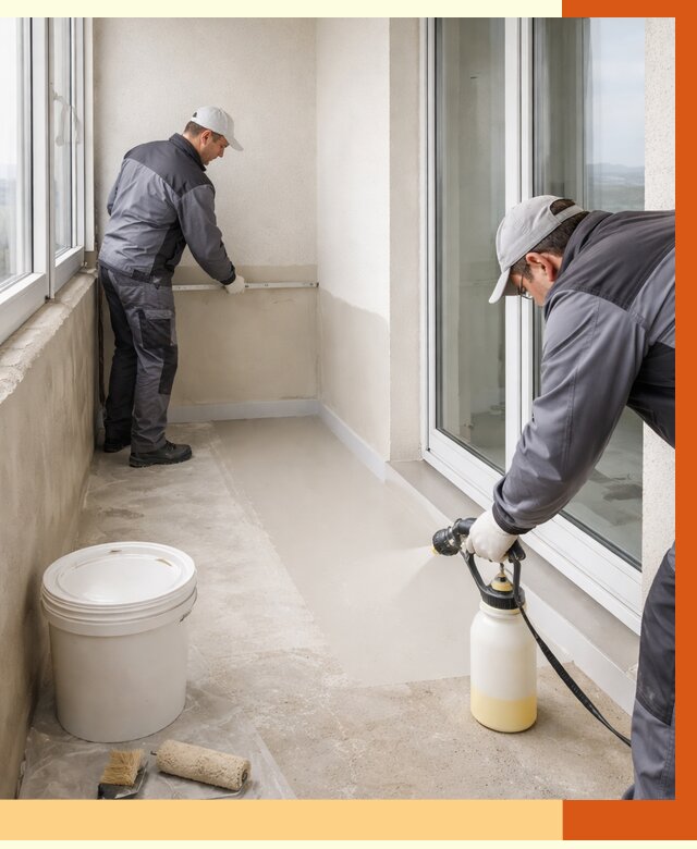 Утепление балкона жидкой теплоизоляцией в Железногорске от 5944 руб./м2 | ТепломастерЖлр