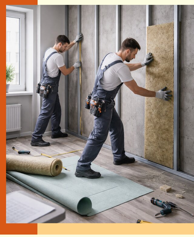 Шумоизоляция квартиры под ключ в Железногорске — профессионально и гарантированно