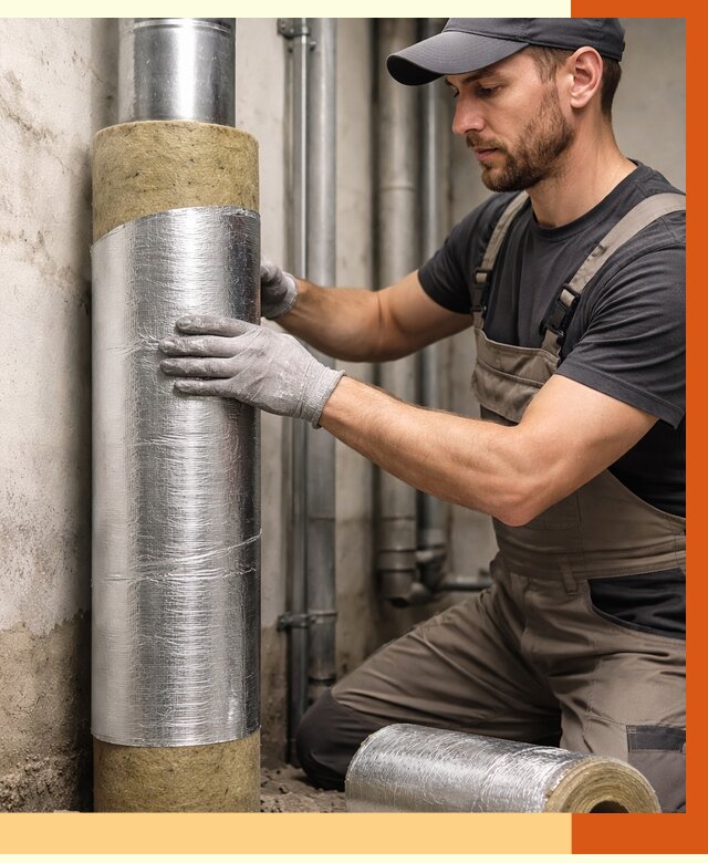 Шумоизоляция труб в Железногорске от 1240 руб. — шумоподавление и звукоизоляция труб | ТепломастерЖлр