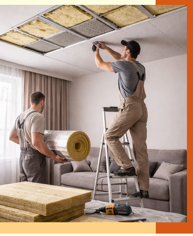 Шумоизоляция потолка в Железногорске от 2326 руб. под ключ | Профессионально — ТепломастерЖлр