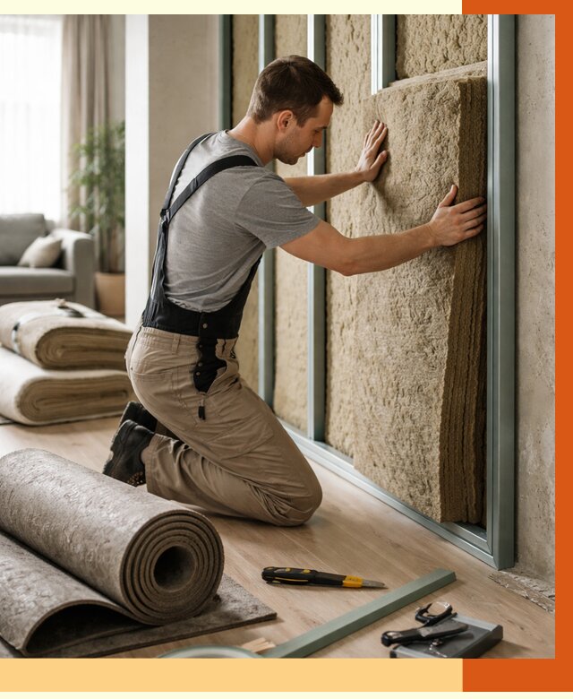 Шумоизоляция перегородок в Железногорске от 1706 руб. за м2 — ТепломастерЖлр