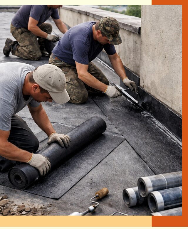 Гидроизоляция кровли в Железногорске от 4652 руб. — профессиональная гидроизоляция крыши | ТепломастерЖлр