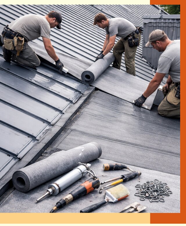 Гидроизоляция металлической кровли полимочевиной в Железногорске от 8786 руб. | ТепломастерЖлр