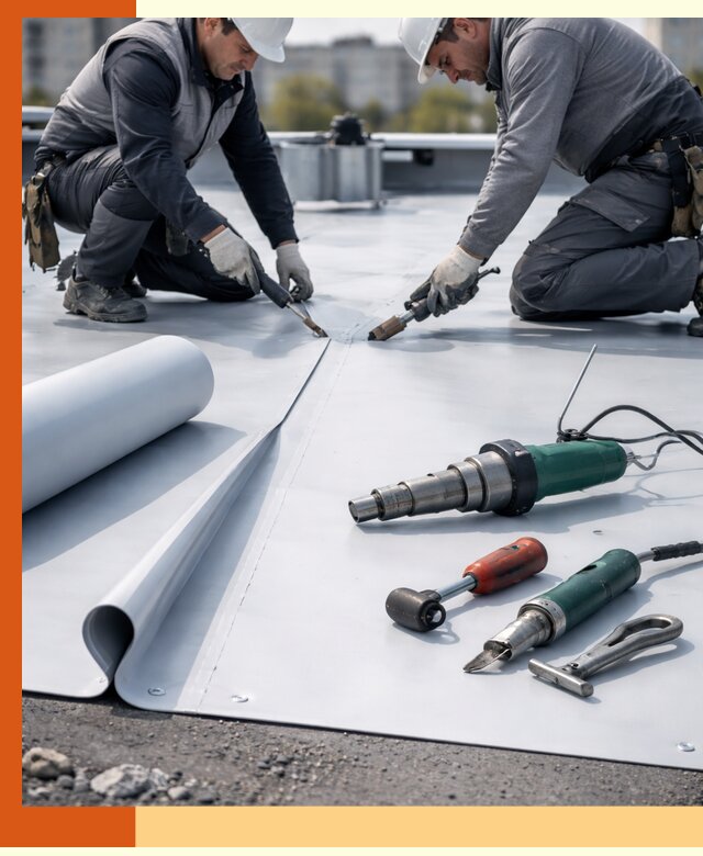 Гидроизоляция мембранной кровли в Железногорске: монтаж и ремонт быстро