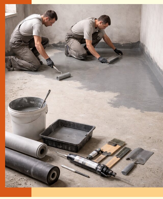 Гидроизоляция пола в Железногорске — надежная защита от влаги и протечек