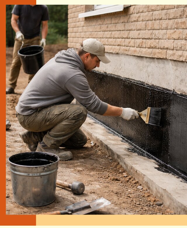Гидроизоляция цоколя домов и зданий в Железногорске эффективными методами