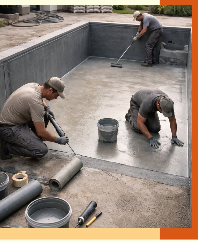 Профессиональная гидроизоляция бассейна в Железногорске от 6719 руб. за м2 | ТепломастерЖлр