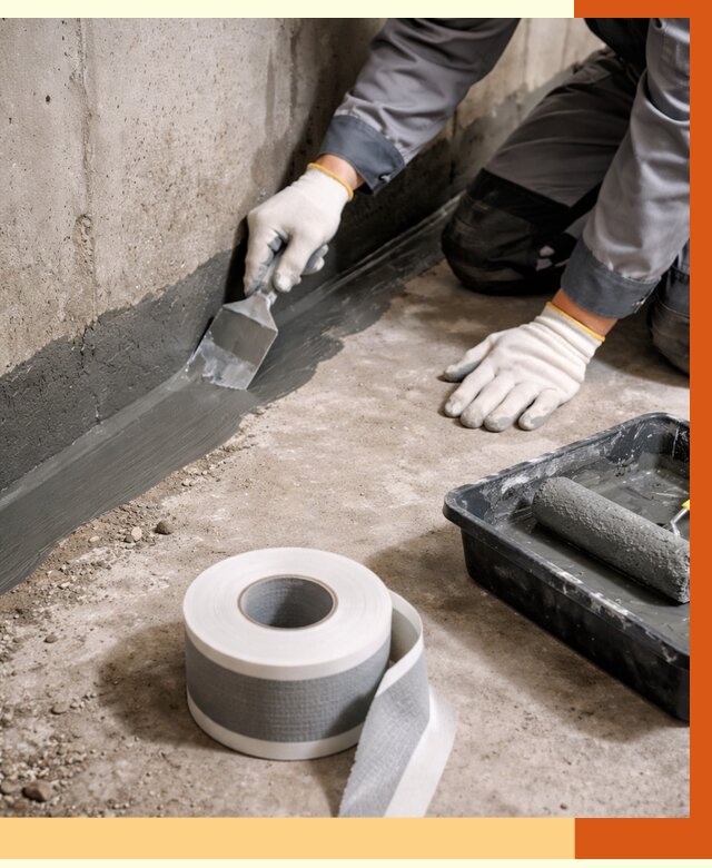 Гидроизоляция швов и герметизация стыков в Железногорске от 1292 руб. | ТепломастерЖлр