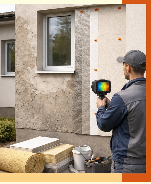 Тепловизионное обследование фасада в Железногорске от 4652 руб. под ключ | ТепломастерЖлр